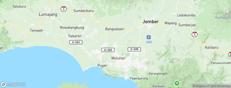 Balung, Indonesia Map
