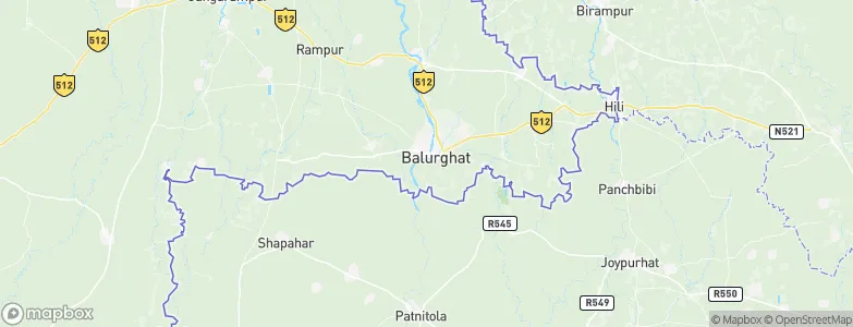 Bālurghāt, India Map
