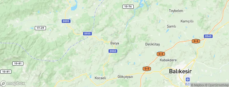 Balya, Turkey Map