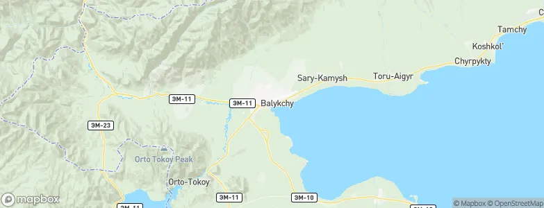 Balykchy, Kyrgyzstan Map