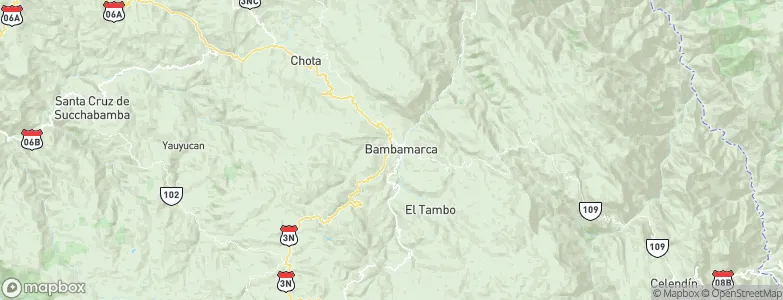Bambamarca, Peru Map