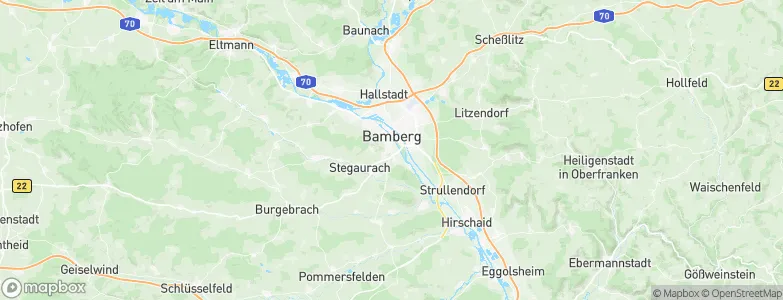 Bamberg, Germany Map