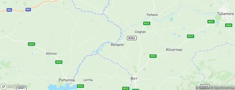 Banagher, Ireland Map