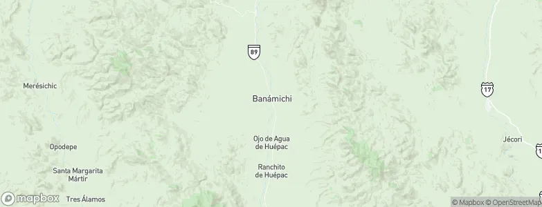 Banámichi, Mexico Map