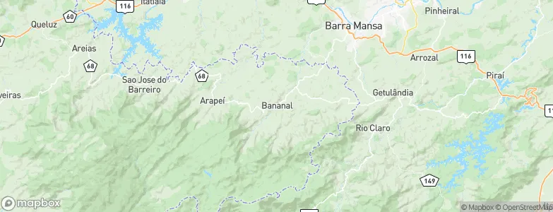 Bananal, Brazil Map