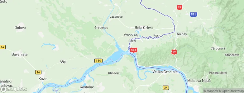Banatska Palanka, Serbia Map