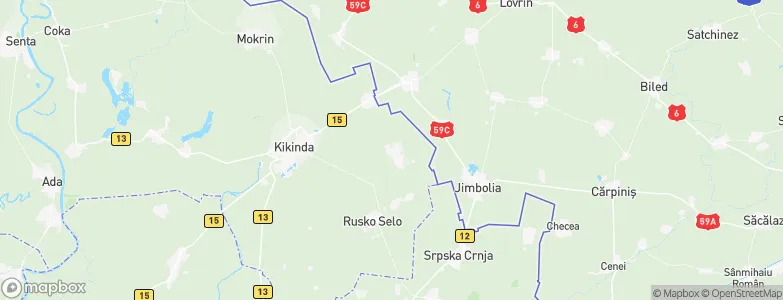 Banatsko Veliko Selo, Serbia Map