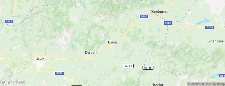 Banaz, Turkey Map