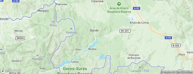 Bande, Spain Map