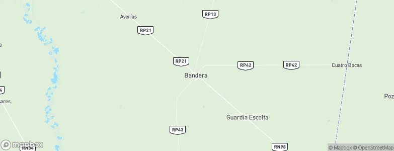 Bandera, Argentina Map