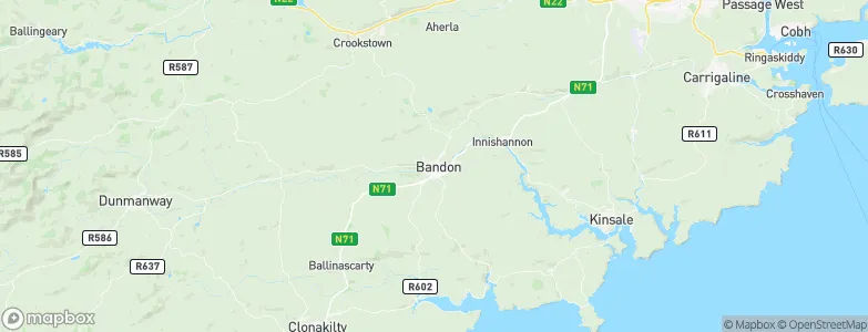 Bandon, Ireland Map