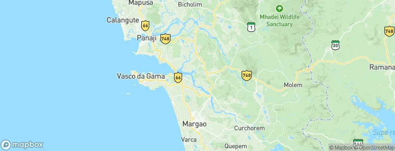 Bandora, India Map