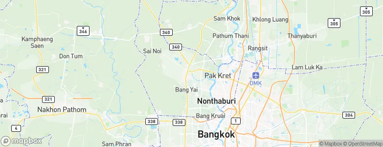 Bang Bua Thong, Thailand Map