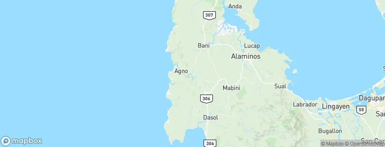 Bangan-Oda, Philippines Map