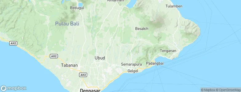 Bangli, Indonesia Map