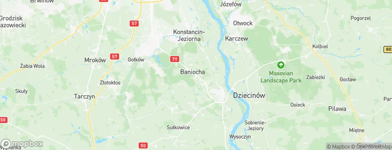 Baniocha, Poland Map
