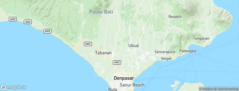 Banjar Badung Tengah, Indonesia Map