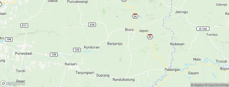 Banjarejo, Indonesia Map