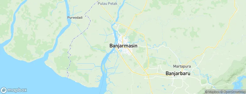 Banjarmasin, Indonesia Map