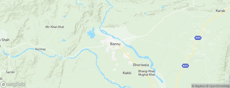 Bannu, Pakistan Map