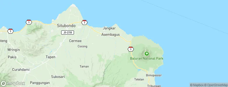 Bantal, Indonesia Map