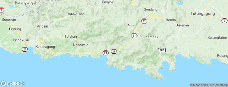 Banteng, Indonesia Map