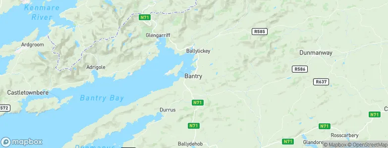 Bantry, Ireland Map