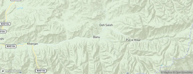 Banū, Afghanistan Map