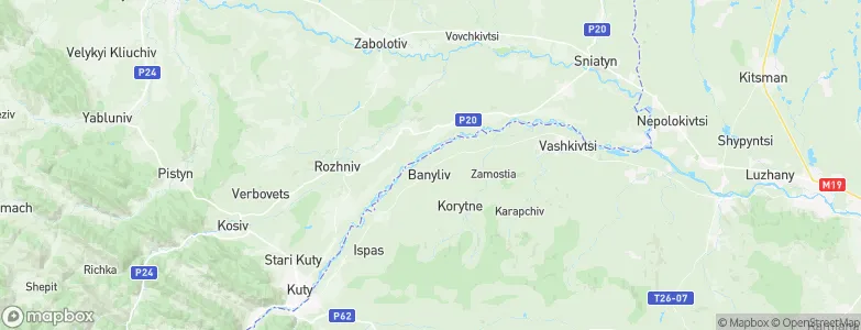 Banyliv, Ukraine Map