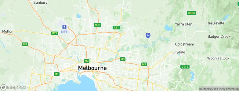 Banyule, Australia Map