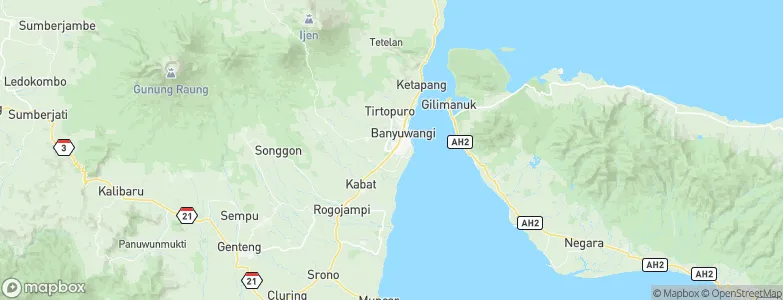 Banyuwangi, Indonesia Map