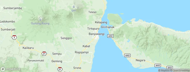 Banyuwangi, Indonesia Map