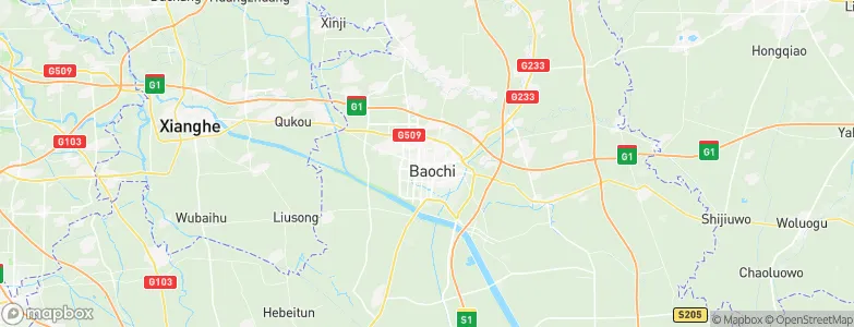 Baodi, China Map