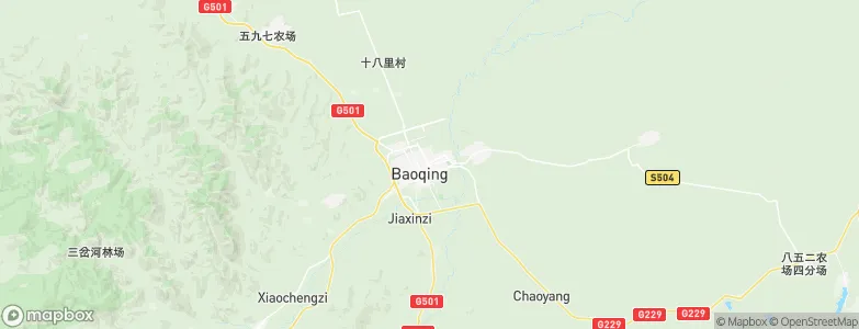 Baoqing, China Map
