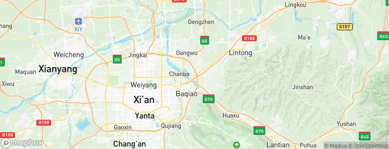 Baqiao, China Map