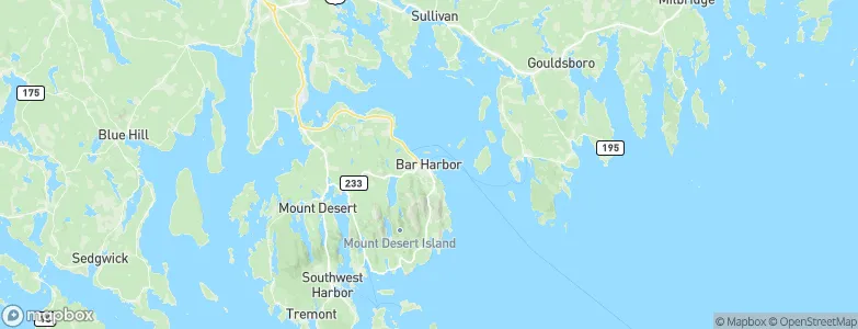 Bar Harbor, United States Map