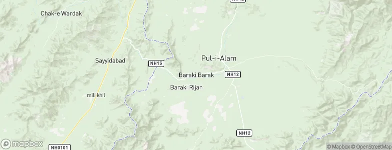 Baraki Barak, Afghanistan Map