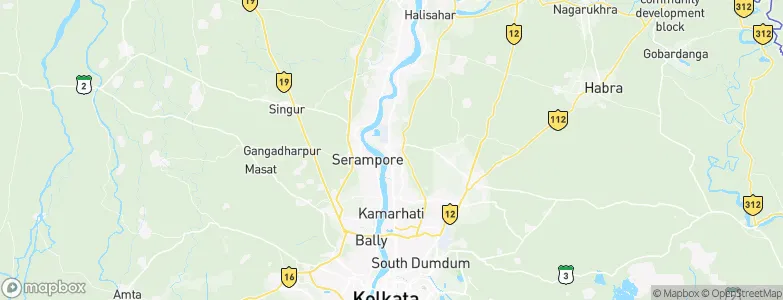 Bārākpur, India Map