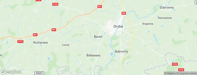 Baran', Belarus Map