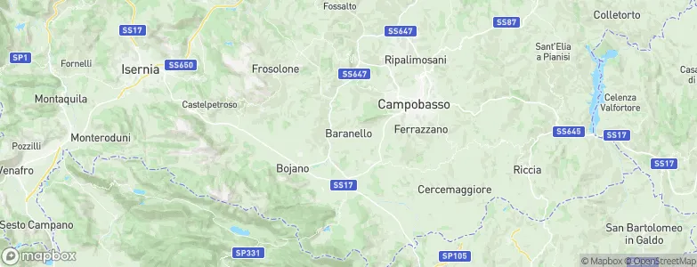 Baranello, Italy Map