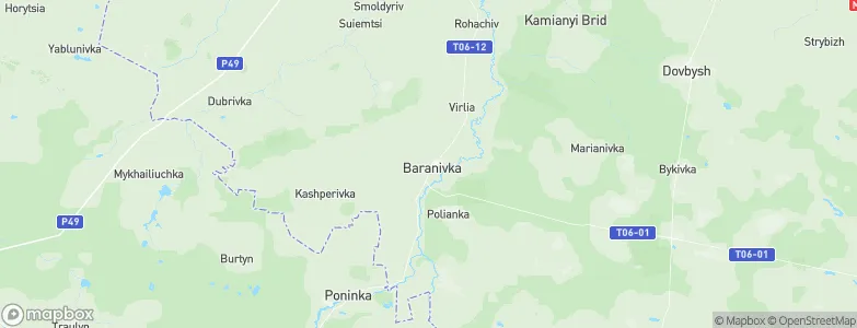 Baranivka, Ukraine Map