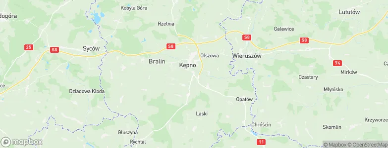 Baranów, Poland Map