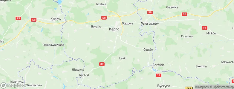 Baranów, Poland Map