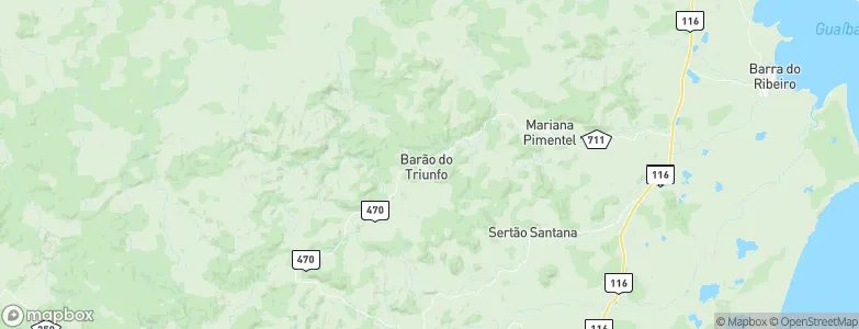 Barão do Triunfo, Brazil Map