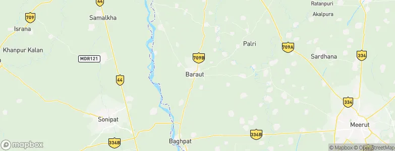 Baraut, India Map