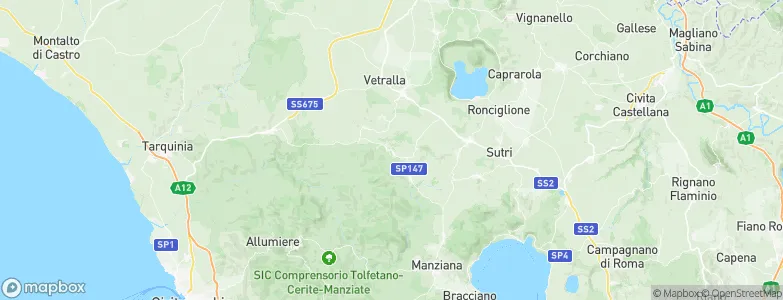 Barbarano Romano, Italy Map