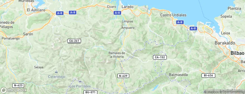 Bárcena, Spain Map