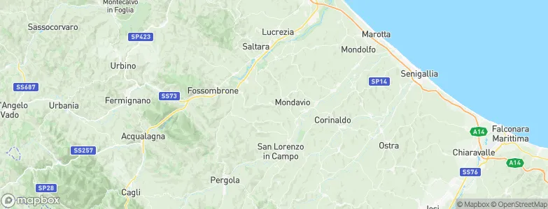 Barchi, Italy Map