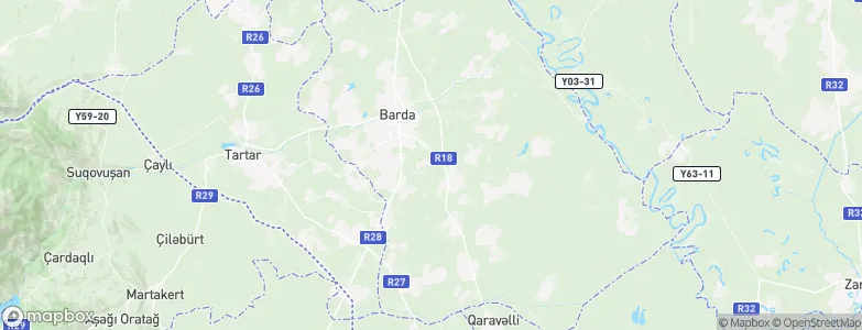 Barda District, Azerbaijan Map