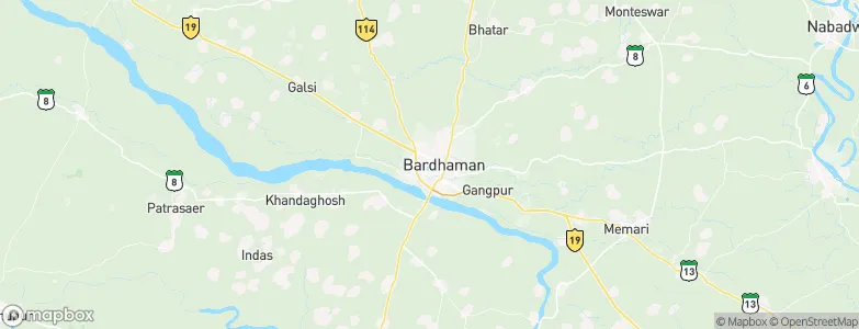 Barddhamān, India Map